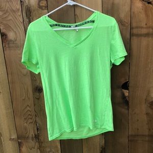 Neon green under armour T-shirt